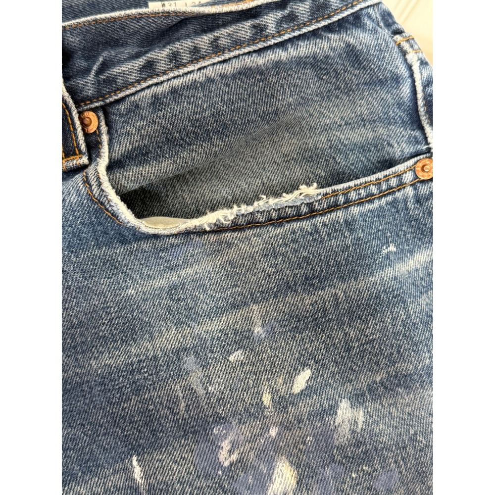 Vintage Levis 550 Relaxed Fit Jeans Men 31x34 USA Made Paint Splatter Distressed - Picture 4 of 11